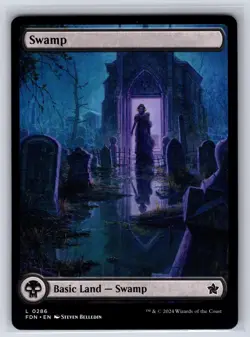 Swamp (0286) 286 Land Foundations Magic: The Gathering Near Mint - Image 1