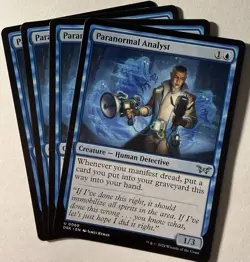 PARANORMAL ANALYST x4 mtg NM-M Duskmourn: House of Horror 4 Uncommon Playset - Image 1