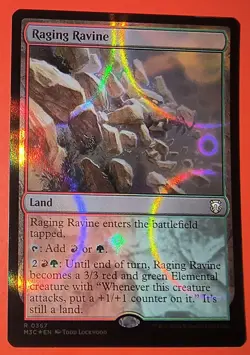 MTG, MAGIC: RAGING RAVINE: Rare,#367, M3C: Ripple Foil/ Land - Image 1