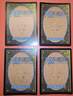 4X PLAYSET-MTG: MAGIC - *PLAINS* BASIC LAND, #497/MH3/ NM RIPPLE FOILS - Image 3