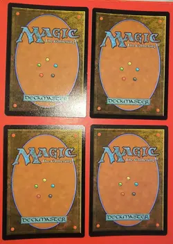 4X PLAY SET, MTG, MOUNTAIN, FOIL, NM 0503, COMMON, RIPPLE FOIL, MH3 UNPLAYED - Image 2