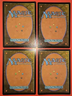 4X PLAY SET, MTG, FOREST, FOIL, NM 0506, COMMON, RIPPLE FOIL, MH3 UNPLAYED - Image 2