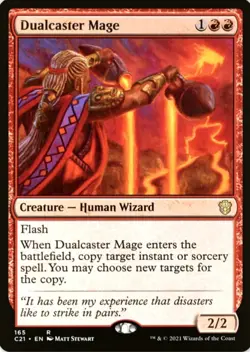 X 1 Dualcaster Mage NM-M Commander 2021 165 MTG Magic The Gathering - Image 1
