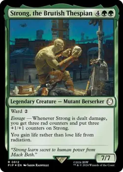 Strong, the Brutish Thespian (Surge Foil) -Foil Near Mint MTG - Image 1