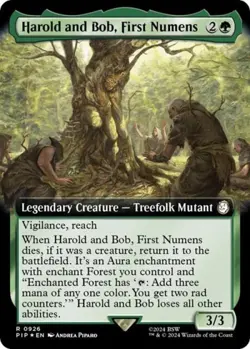 Harold and Bob, First Numens (Extended Art) (Surge Foil) -Foil Near Mint MTG - Image 1