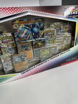 Pokemon Prismatic Evolutions Lucario & Tyranitar Premium Collection - Image 2