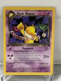 Dark Hypno 1st Edition Pokemon Team Rocket 26/82 Near Mint-MINT! - Image 1