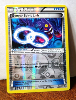 POKEMON GENGAR SPIRIT LINK 95/119 REVERSE HOLO TRAINER XY PHANTOM FORCES MP-LP - Image 1