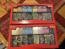 Pokemon Prismatic Evolutions 8 Mini-Tins w Promo Cards Costco - Lot Of 2 - Image 1