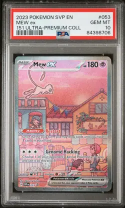 Pokemon Mew ex 2023 151 Ultra Premium Collection Promo #053 PSA 10 Gem Mint - Image 1