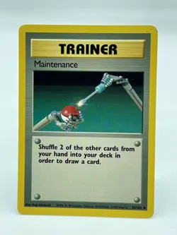Maintenance 83/102 Base Set Trainer Pokemon TCG Non-Holo Vintage 1999 LP - Image 1