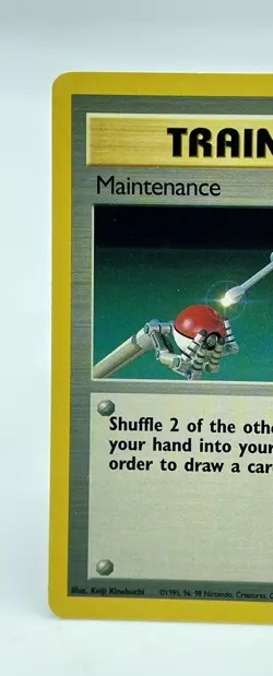 Maintenance 83/102 Base Set Trainer Pokemon TCG Non-Holo Vintage 1999 LP - Image 2