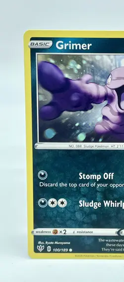 Grimer 100/189 Darkness Ablaze Non-Holo Pokemon TCG Mint Unplayed - Image 2