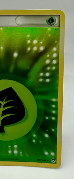 Grass Energy Holo 103/108 EX Power Keepers 2007 Pokemon TCG LP - Image 3
