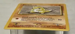 Sandshrew 62/102 Base Set Unlimited 1999-2000 WOTC Pokemon LP Vintage - Image 4