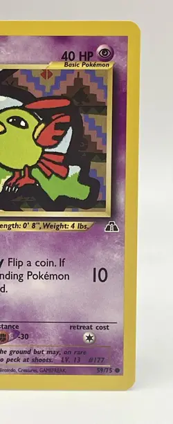 Natu 59/75 Common Unlimited Neo Discovery Pokemon Vintage 2001 NM - Image 3
