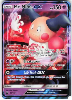 Mr. Mime GX 56/168 Pokemon SM - Celestial Storm Holo Ultra Rare HP/DMG - Image 1