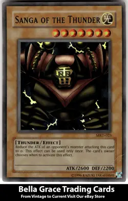 Sanga of the Thunder #MRD-025 Metal Raiders Yugioh Super Rare - Image 1
