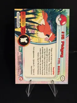 1999 Topps Pokemon #16 Pidgey (TV Animation Series 1) 3rd Print Green Logo NM - Image 2