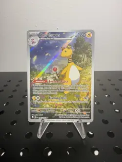 Pokemon TCG: Ampharos #90/086 Me04: Chaos Rising Holo Illustration Rare NM - Image 1