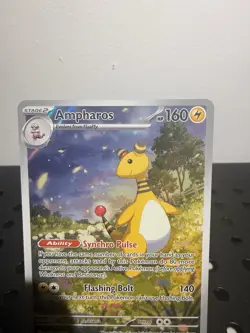 Pokemon TCG: Ampharos #90/086 Me04: Chaos Rising Holo Illustration Rare NM - Image 3