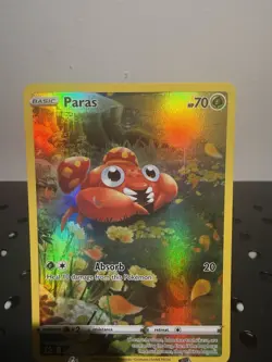 Pokemon TCG: Paras #GG32/GG70 Crown Zenith: Galarian Gallery Holo Ultra Rare NM - Image 3