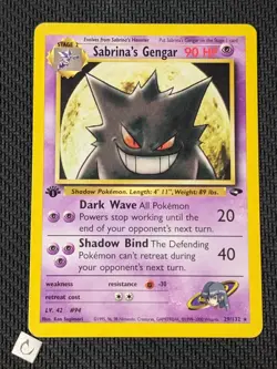 Sabrina's Gengar 29/132 - Gym Challenge 1st Edition Rare Pokemon TCG LP VLP - Image 1