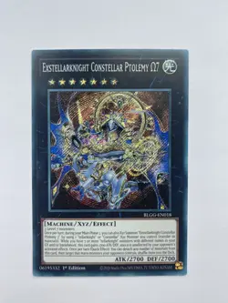 YuGiOh! Exstellarknight Constellar Ptolemy Ω7 BLGG-EN018 Secret Rare 1st Edition - Image 1