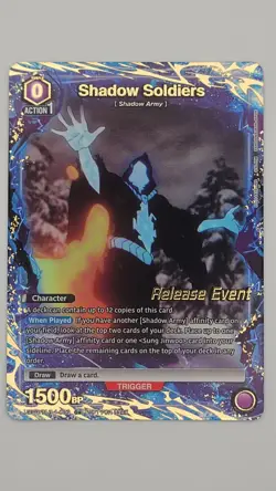 Union Arena Solo Leveling RELEASE EVENT Shadow Soldiers _ Alternate Art _ Foil - Image 1