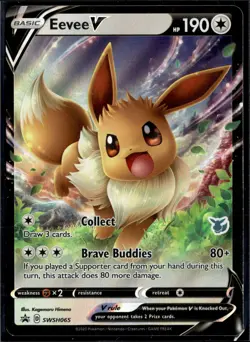 SWSH: Sword & Shield Promo Cards #SWSH065 Eevee V - Image 1