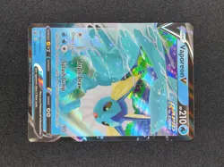 Pokemon Vaporeon v SWSH150 Sword & Shield Promo Card Holo Black Star - Image 1