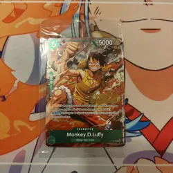 Monkey.D.Luffy P-135 Winner Stamp OP16 Pre-Release Event Promo Card Sealed - Image 1