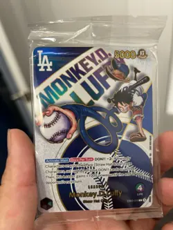 Sealed Monkey D. Luffy Dodgers X One Piece Night Promotion Card #EB02-010 - Image 5