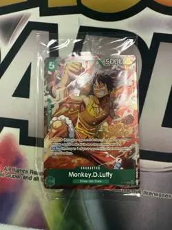 Monkey.D.Luffy P-135 Winner Stamp OP16 Pre-Release Event Promo Card Sealed Promo - Image 1