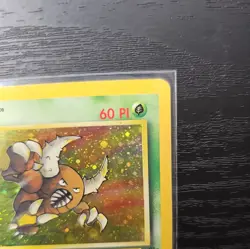 Spanish Pinsir 2000 Jungle 9/64 Holo Pokemon Card MP Swirl - Image 4