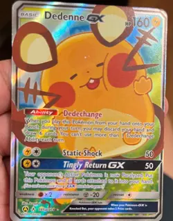 Dedenne GX - 195a/214 - Pokemon Sun & Moon Promo Alternate Art Rare Card MP - Image 3