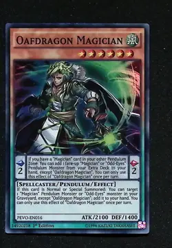Oafdragon Magician - PEVO-EN016 - Super Rare - 1st Edition Yugioh - Image 1