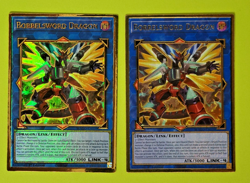 Yu-Gi-oh Borrelsword Dragon 1st Edition Gold Rare MAGO-EN039 Nm 2 card lot - Image 1