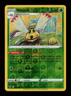 Ninjask 014/185 Reverse Holo Rare Tomokazu Komiya Vivid Voltage Pokemon Cards - Image 1
