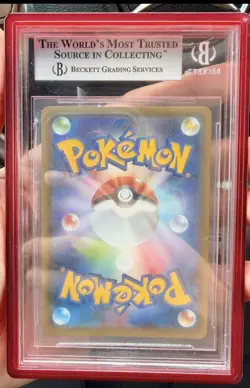 BGS 9 Pokemon Card Poncho Wearing Pikachu Dark Rayquaza 2016 XY Promo 231 Japan - Image 2