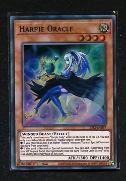 Harpie Oracle - LDS2-EN077 - GREEN Ultra Rare - 1st Edition Yugioh - Image 1