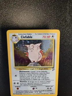 Pokemon TCG Clefable Base Set 2 5/130 holo rare 2000 WOTC LP - Image 3