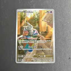 Pokemon TCG Mimikyu 075 Promo Card Paldean Fates Pack Fresh NM++ - Image 1