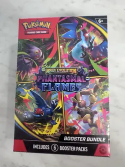 Pokemon TCG Mega Evolution Phantasmal Flames Booster Bundle SEALED NEW - Image 1