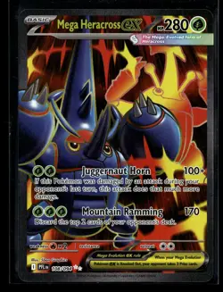 Mega Heracross ex 108/094 Ultra Rare Phantasmal Flames Pokemon NM/M - Image 1