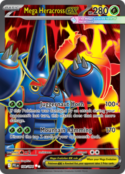 Mega Heracross ex 108/094 Ultra Rare Phantasmal Flames Pokemon NM/M - Image 4
