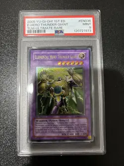 Elemental Hero Thunder Giant TLM-EN036 Ultimate Rare 1st Edition PSA 9 Yugioh EU - Image 1