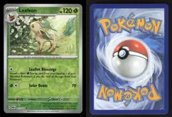 Leafeon 005/131 Holo R Prismatic Evolutions Reverse Holo NM/M Pokemon - Image 3
