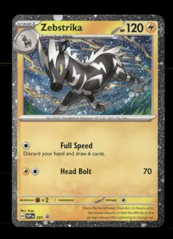 Zebstrika (Cosmos Holo) 201 Holo Scarlet & Violet Promo NM/M Pokemon - Image 1