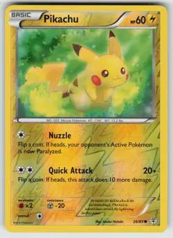 Pikachu 26/83 Common Generations Pokemon Reverse Holo Near Mint - Image 1
